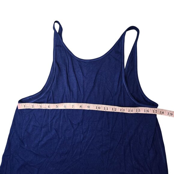 Lululemon Blue Relaxed Fit Tank Top Womens Size XL Cotton Blend - Picture 4 of 6